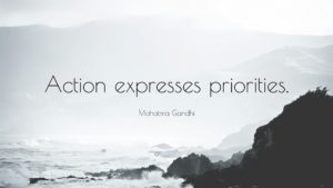 Jeff Davis - Gandhi action expresses priorities