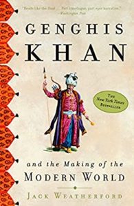 Genghis Khan book cover of Jack Weatherford's book