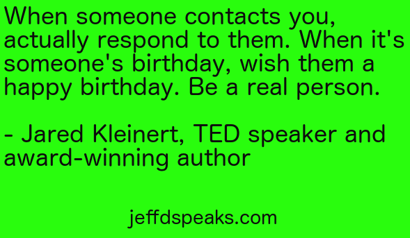 Jared Kleinert quote