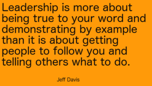 Jeff Davis quote on leadership